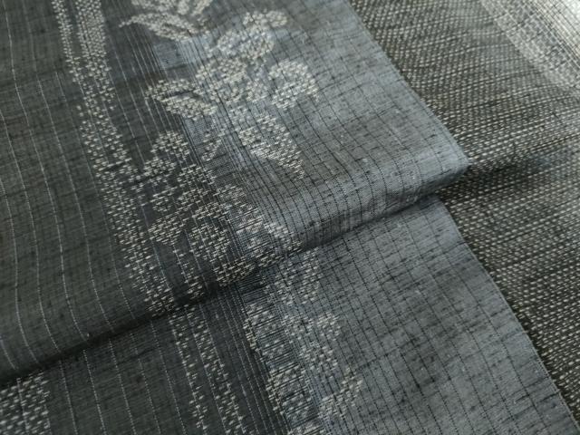 平和屋着物●結城紬 枝花間道 正絹 逸品 AABG9852cs