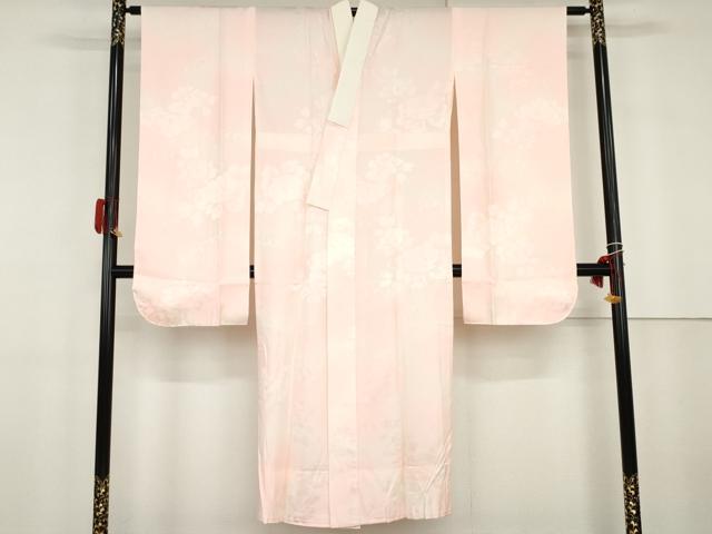 平和屋着物●振袖用長襦袢 無双仕立て 立波草花地紋 暈し染め 正絹 逸品 未使用 AABG9864cs