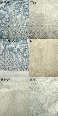平和屋着物●訪問着 総絞り 立波花文 暈し染め 正絹 逸品 未使用 AABG9876cs