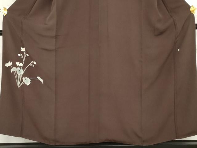 平和屋着物●本加賀友禅作家 沢飯芳雄 訪問着 草花文 正絹 逸品 AABG9918cs