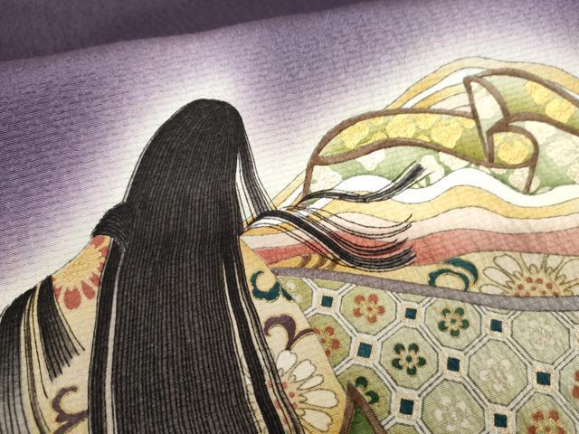 平和屋着物●高杉尚樹 訪問着 御所車女人文 暈し染め 金彩 正絹 逸品 未使用 AABG9919cs