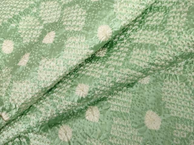 平和屋着物●上質な小紋　絞り　吉祥色紙重ね文　正絹　逸品　AABG9962cs 平和屋着物○上質な小紋 絞り 吉祥色紙重ね文 正絹 逸品 AABG9962cs