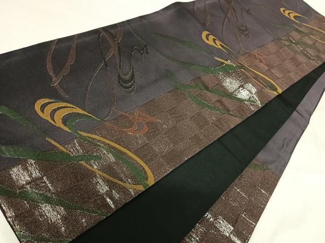 平和屋着物◎六通柄京袋帯 孔雀文 逸品 AABH0060yx
