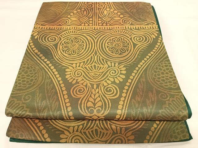 平和屋着物◎西陣 六通柄袋帯 飾花文 正絹 逸品 AABH0224yx