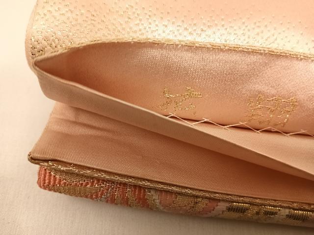 平和屋着物◎六通柄袋帯 唐織 花翔 金銀糸 正絹 逸品 AABH0308yx