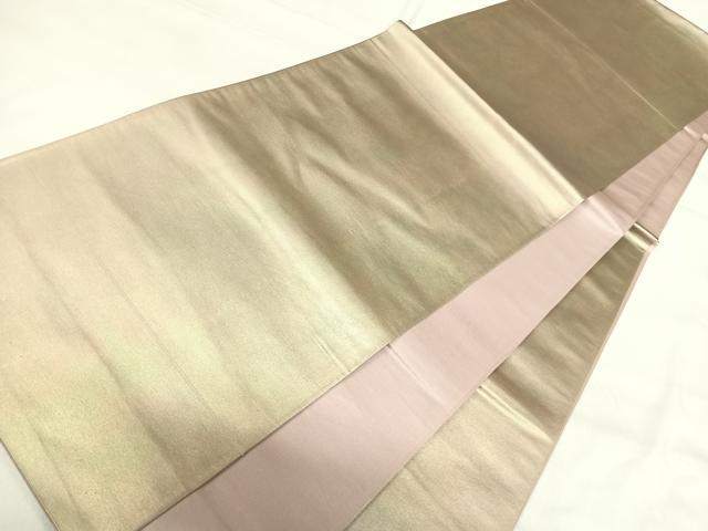 平和屋着物◎六通柄袋帯 霞文 引箔 正絹 逸品 AABH0312yx