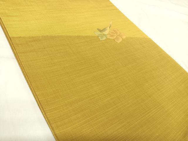 平和屋着物◎太鼓柄袋帯 花鳥文 正絹 逸品 AABH0347yx