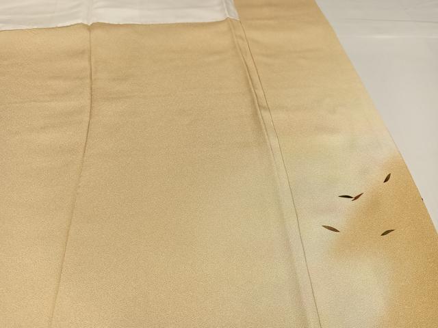 平和屋着物●漆工芸作家 金森一博 訪問着 舞葉文 暈し染め さが美扱い 正絹 逸品 AABH0422ph