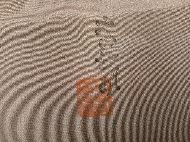 平和屋着物●虹色創家 本郷大田子 小紋 大田子染 霞文 鈴乃屋扱い 正絹 逸品 AABH0426ph