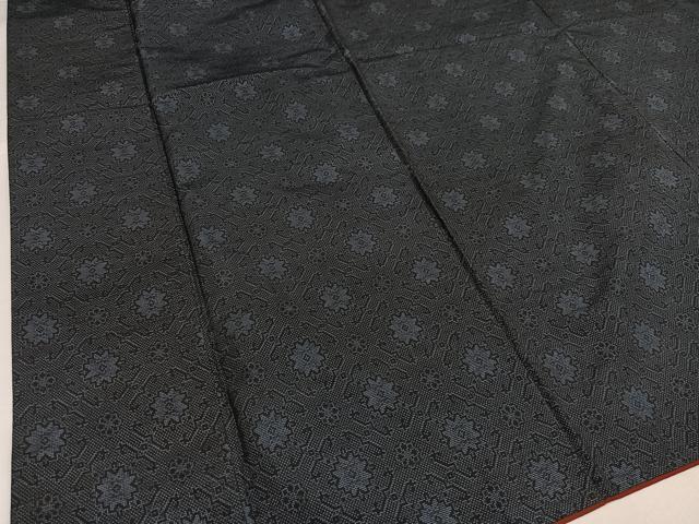 平和屋着物●本場大島紬 カタス7マルキ 蜀江花文 正絹 逸品 AABH0446ph
