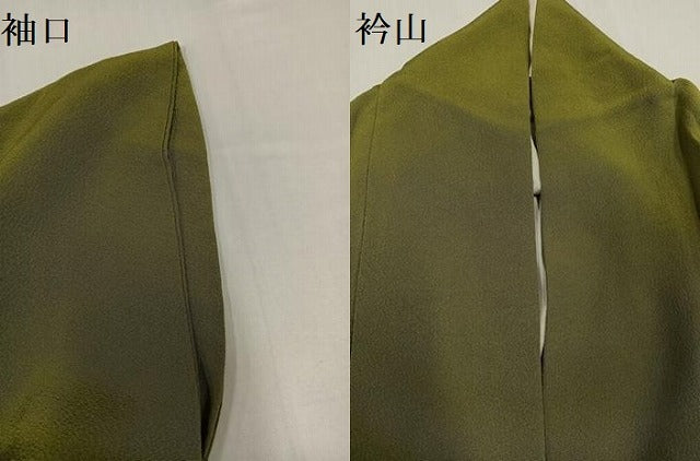 平和屋着物●上質な色無地 根岸色 正絹 逸品 AABH0476ph