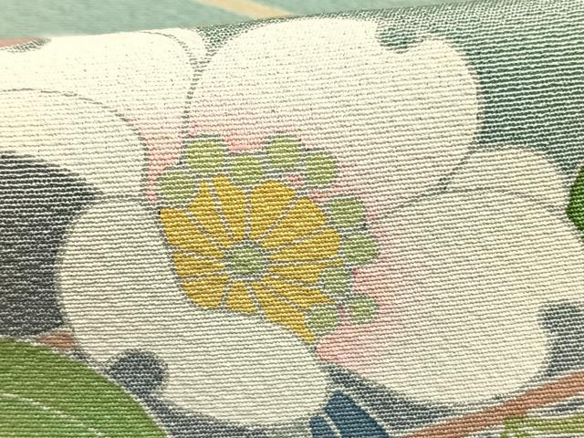 平和屋着物●訪問着 友禅 作家物 枝花文 暈し染め 正絹 逸品 AABH0482fy