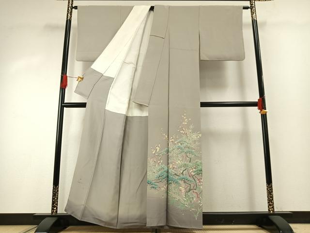 平和屋着物●本加賀友禅作家 山名田明生 色留袖 松竹梅 暈し染め 正絹 逸品 AABH0506fy