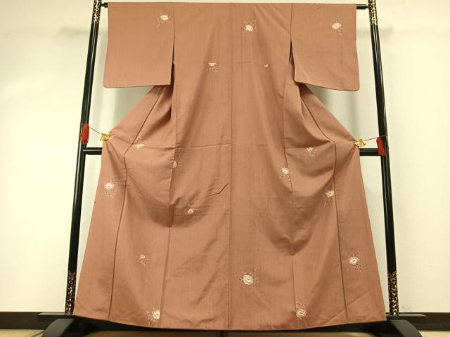 平和屋着物●上質な紬 絞り 辻が花 正絹 逸品 AABH0515fy