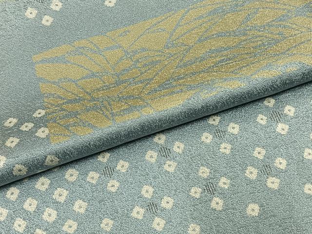 平和屋着物●上質な小紋 横段文 正絹 逸品 AABH0516fy