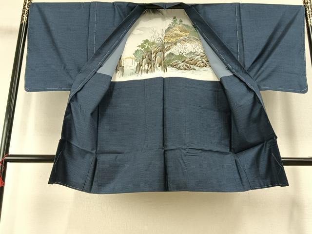 平和屋着物●男性 本場大島紬 アンサンブル 100亀甲 総詰め 植田栄二作 証紙付き 正絹 逸品 未使用 AABH0531fy