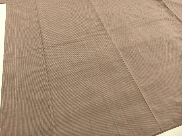 平和屋着物●上質な紬 縞 正絹 逸品 未使用 AABH0532fy