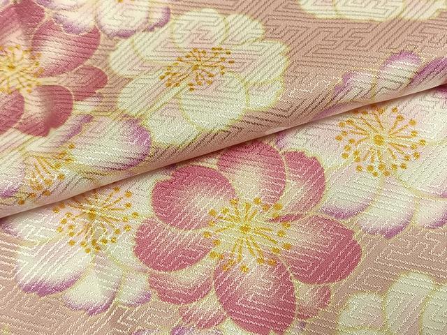 平和屋着物●H・L(アッシュエル) HENRI-LUC CHAPUIS 長襦袢 無双仕立て 草花文 洗える着物 未使用 AABH0539fy