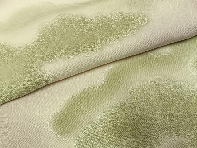 平和屋着物●上質な小紋 地紋起こし 雲取り文 暈し染め 正絹 逸品 AABH0550fy