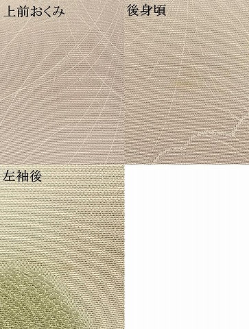 平和屋着物●上質な小紋 地紋起こし 雲取り文 暈し染め 正絹 逸品 AABH0550fy