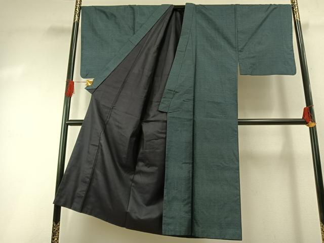 平和屋着物●男性 本場大島紬 アンサンブル 100亀甲 総詰め 正絹 逸品 AABH0555fy