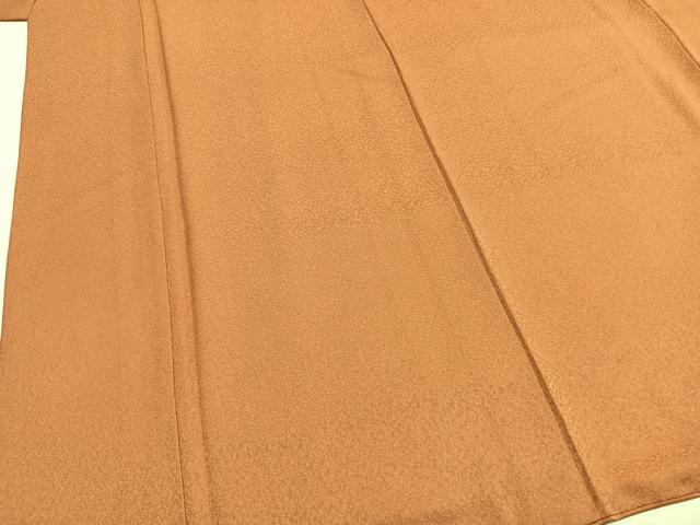 平和屋着物●本草木染作家 瑞寶 色無地 纁色 正絹 逸品 AABH0573fy
