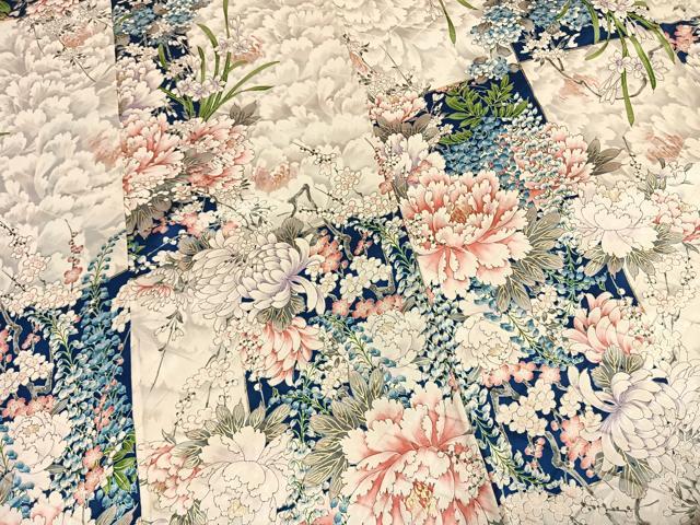 平和屋着物●豪華振袖 手描き 草花文 金彩 正絹 逸品 AABH0597fy