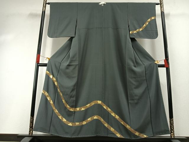 平和屋着物●訪問着 竹屋町刺繍 鬘帯 金彩 まるやま扱い 正絹 逸品 未使用 AABH0619fy