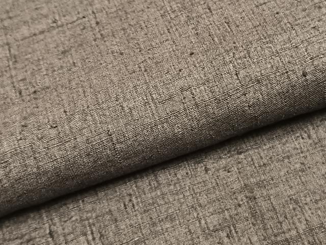 平和屋着物●結城紬 色無地 紫鼠色 正絹 逸品 AABH0629fy