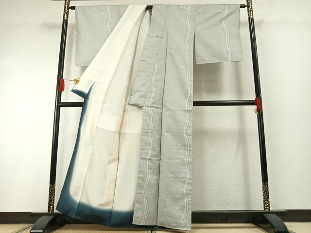平和屋着物●お召 蔦の葉間道 正絹 逸品 未使用 AABH0652fy