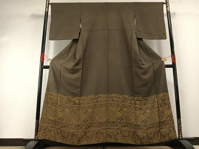 平和屋着物●創業280年 誉田屋源兵衛 訪問着 お召 オリエント文様 さが美扱い 正絹 逸品 AABH0665fy