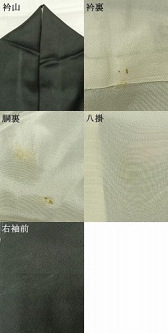 平和屋着物●訪問着 総刺繍 松竹梅 黒地 金彩 金糸 銀座秀粋 たとう紙付き 正絹 逸品 AABH0682fy