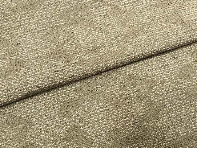 平和屋着物●結城紬 おく玉 手織 80亀甲 有栖川文様 さが美扱い 証紙付き 正絹 逸品 AABH0695fy