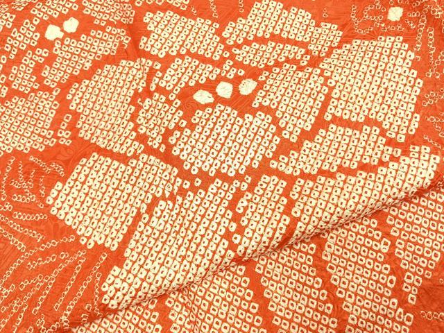 平和屋着物●豪華振袖 総絞り 舞花文 正絹 逸品 AABH0737fy