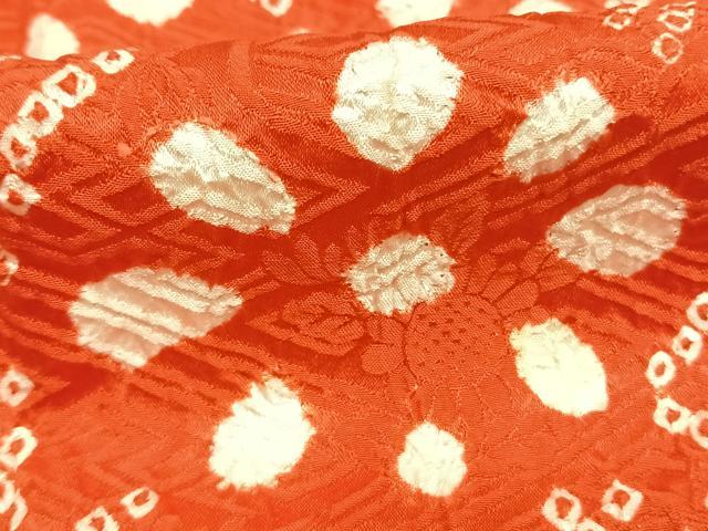 平和屋着物●豪華振袖 総絞り 草花文 正絹 逸品 AABH0738fy