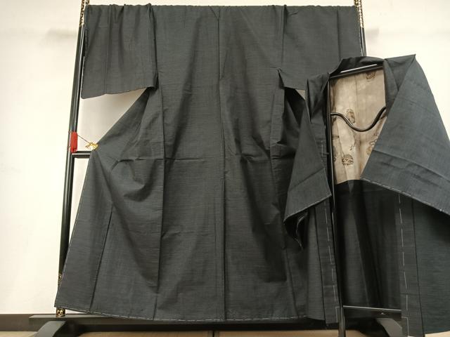 平和屋着物●男性　本場大島紬　アンサンブル　亀甲絣　キングサイズ　正絹　逸品　AABH0756fy 平和屋着物○男性 本場大島紬 アンサンブル 亀甲絣 キングサイズ 正絹