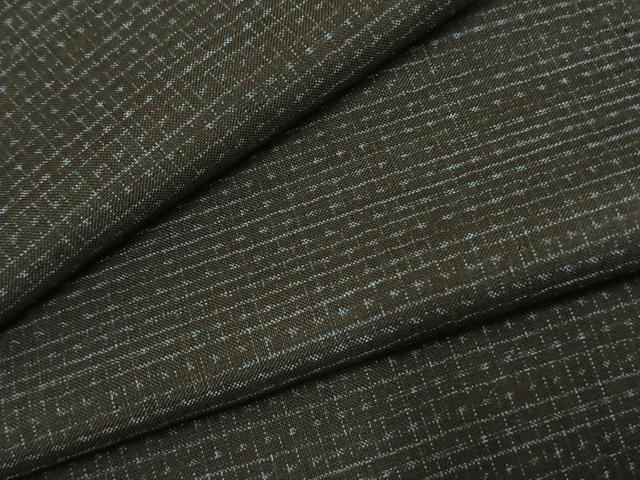 平和屋着物●男性 本場大島紬 アンサンブル 亀甲絣 キングサイズ 正絹 逸品 AABH0756fy