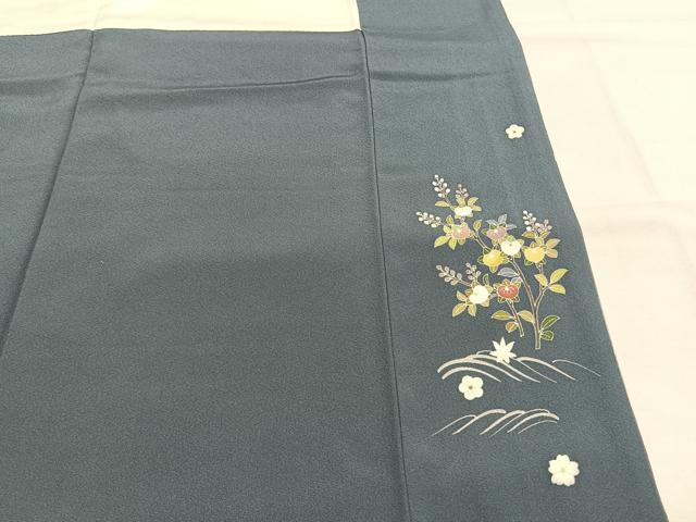 平和屋着物●訪問着 友禅 茶屋辻 暈し染め 正絹 逸品 AABH0771fy