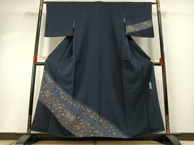 平和屋着物●訪問着　作家物　幸廣　更紗花文　さが美扱い　正絹　逸品　AABH0774fy 平和屋着物○訪問着 作家物 幸廣 更紗花文 さが美扱い 正絹 逸品