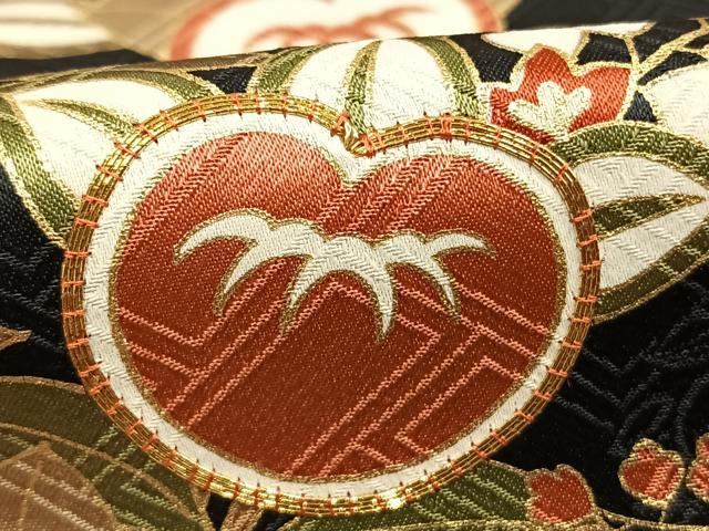 平和屋着物●十日町老舗ブランド 吉澤友禅 吾妻徳穂 振袖 駒刺繍 枝花文 黒地 仮絵羽 逸品 未使用 AABH0798fy