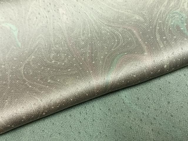 平和屋着物●訪問着 墨流し文様 暈し染め 正絹 逸品 AABH0808fy