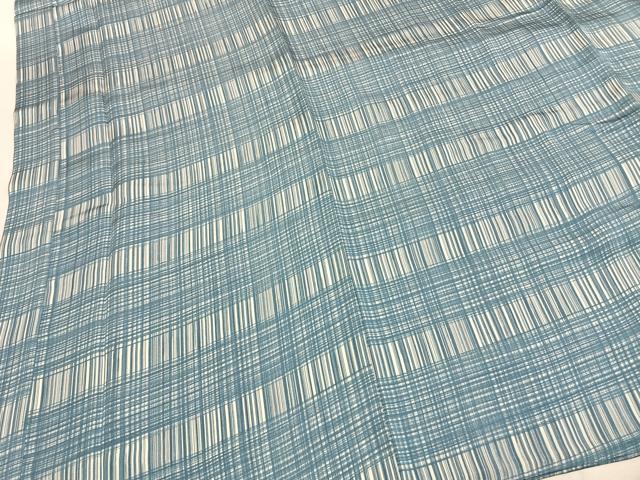 平和屋着物●男性 長襦袢 袷 格子 正絹 逸品 AABH0842fy