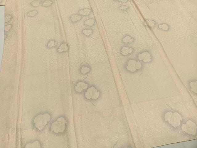 平和屋着物●長襦袢 無双仕立て 蔦の葉文 暈し染め 正絹 逸品 AABH0860fy