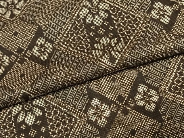 平和屋着物●本場大島紬 龍郷絣 正絹 逸品 AABH0873fy