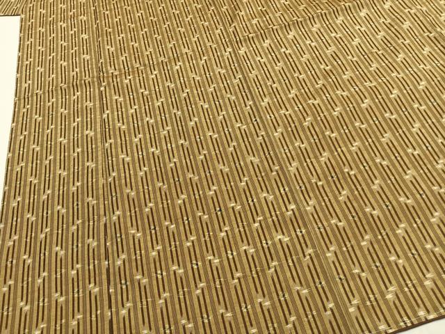 平和屋着物●上質な紬 琉球絣 正絹 逸品 未使用 AABH0875fy