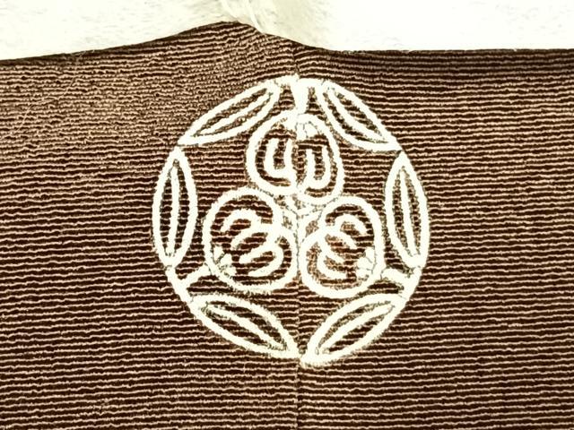 平和屋着物●訪問着 友禅 刺繍 枝松文 小大丸 たとう紙付き 正絹 逸品 AABH0894fy