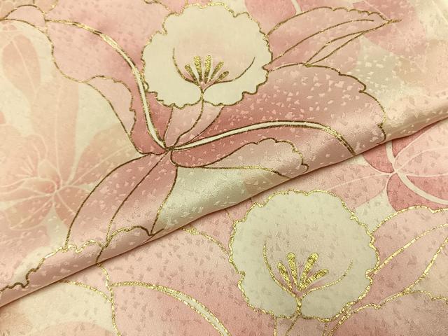 平和屋着物●訪問着 舞花文 金彩 正絹 逸品 AABH0899fy