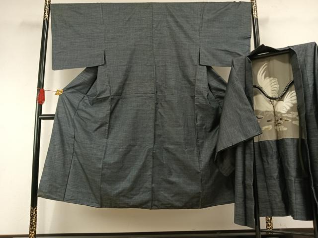 平和屋着物●男性 本場大島紬 アンサンブル 100亀甲 総詰め 正絹 逸品 AABH0902fy