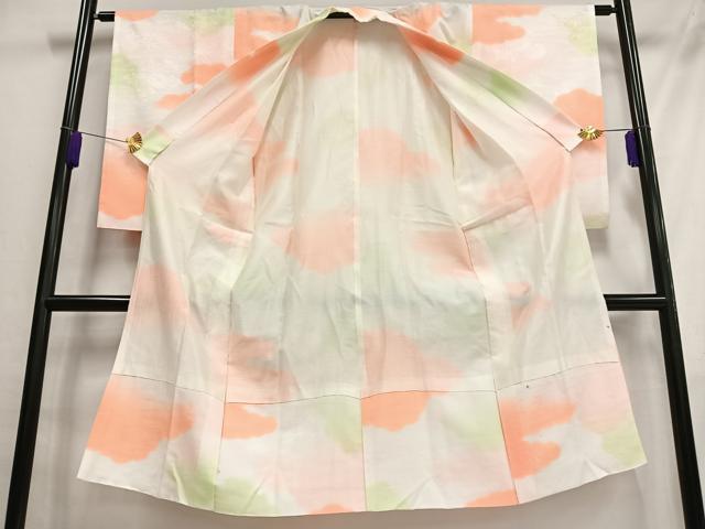 平和屋着物■長襦袢 袷 霞文 暈し染め 洗える着物 AABH0925oa