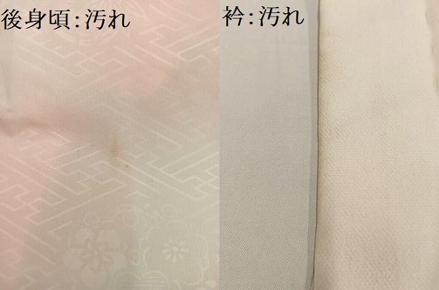 平和屋着物■長襦袢 無双仕立て 草花文 暈し染め 洗える着物 AABH0977oa